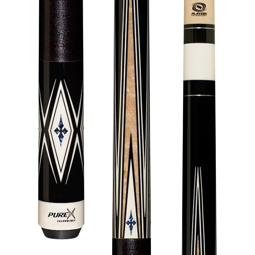 Players Pure-X HXT99 Cue Crested Cobalt - 10% off at Budget Billiards!
