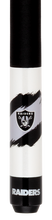 Las Vegas Raiders NFL Pool Cue butt sleeve, team artwork, butt cap and bumper