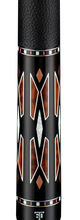 Triple 60 Carnivale CN3 snakewood and white butt sleeve detail