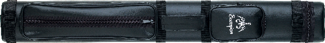 Scorpion SC22A Black 2x2 Cue Case (2 Butts - 2 Shafts)
