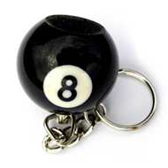 Budget Billiards Supply 8 Ball Key Chain Scuffer