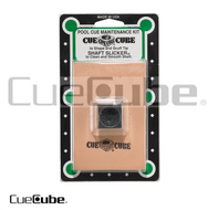 Budget Billiards Supply Cue Cube Tip Tool & Shaft Slicker Combo