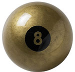 Aramith Golden 8 Ball - Standard 2 1/4 inch