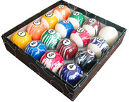 Action White Marble Pool Balls