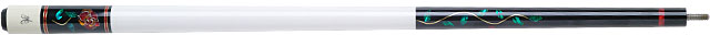 BMC Meucci BMC Glass Rose Pool Cue - Black Pool Cue