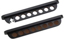 Cuestix Midnight Wall Rack w/ clip for Bridge, Holds 7 Cues