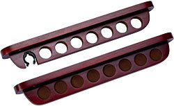 Cuestix Wine Wall Rack w/ clip for Bridge, Holds 7 Cues