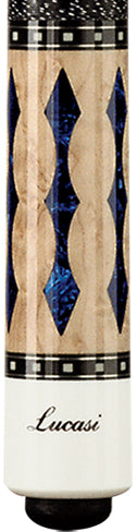 Lucasi LZ2004NB Pool Stick Blue Marble Inlay - 10% off at Budget Cues!